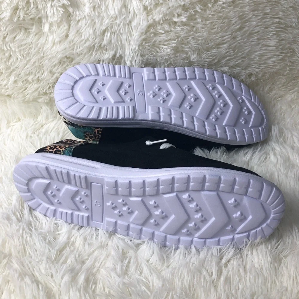 🐆🩵Women's Multicolor Animal Casual Shoes 42 US women’s 10 NWOT 🩵🐆 - Picture 10 of 16